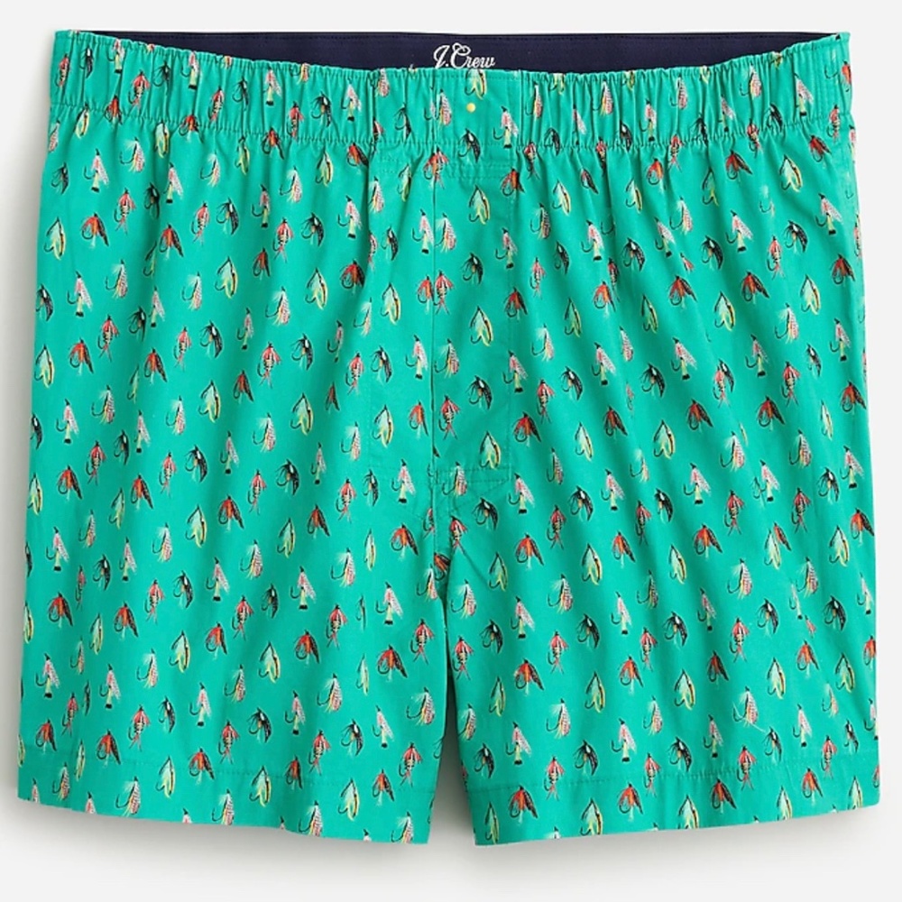 J CREW FLY FISHING PRINTED BOXERS